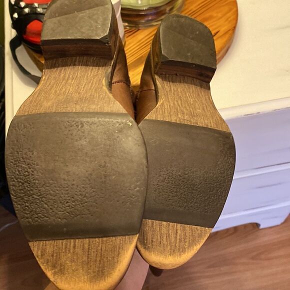 Arturo Chiang Faux Leather Brown Riding Moto Western Knee Boots Size 6.5 - Picture 12 of 12